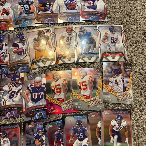 82 card lot of 2024 Topps Chrome & Resurgence football cards NFL - Picture 7 of 11